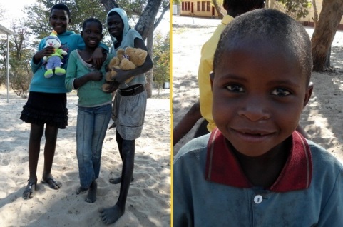 kinderen van het kindertehuis in Namibië van Stichting Children's Home Kitty.